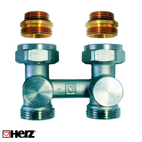 Вузол нижнього підключення прямий Herz 3000 Rp1/2" x G3/4" (1376622)
