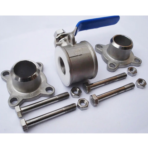 Кран кульовий нержавіючий приварний Ду 20 Ру 63 AISI304 трискладовий