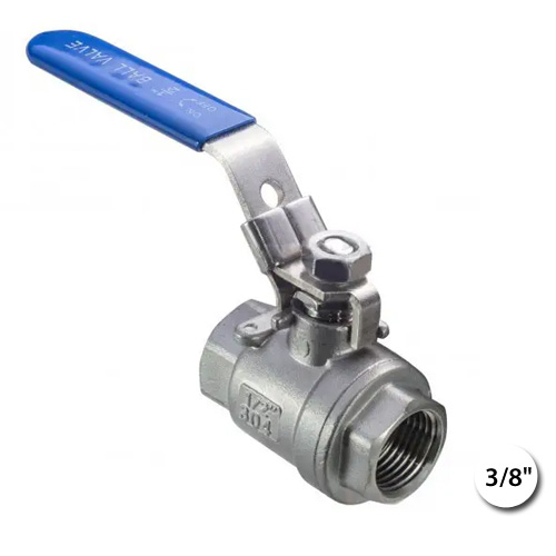 Кран кульовий нержавіючий 3/8" ВВ Ду 10 Ру 63 AISI304