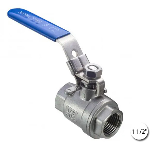 Кран кульовий нержавіючий 1 1/2" ВВ Ду 40 Ру 63 AISI304