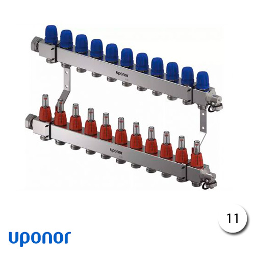 Коллектор из н/ж стали Uponor Vario C FM 11x3/4 Euro | 11 контуров (1133479)