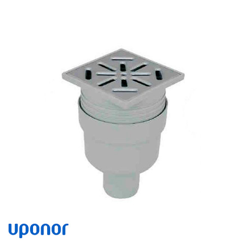 Душевой трап Uponor Aqua Ambient Standard FI 50 | 100х100 мм | вертикальный (1136469)