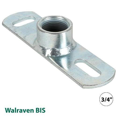 Пластина опорна з гайкою (підп'ятник) Walraven BIS 3/4" 38х100мм (6719027)