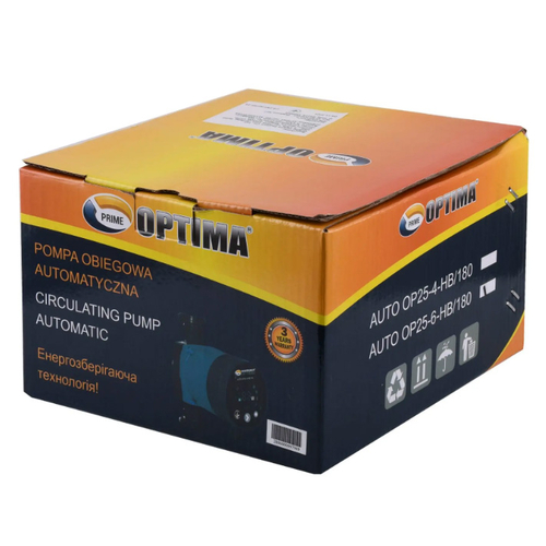Насос циркуляционный энергосберегающий Optima PRIME OP25-40AUTO 180