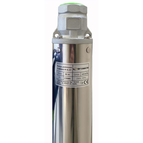 Свердловинний насос 3.5" Optima PM 3,5SDm3/9, 0.37 кВт, 55 м, 1~230В, кабель 1,5 м (000017618)
