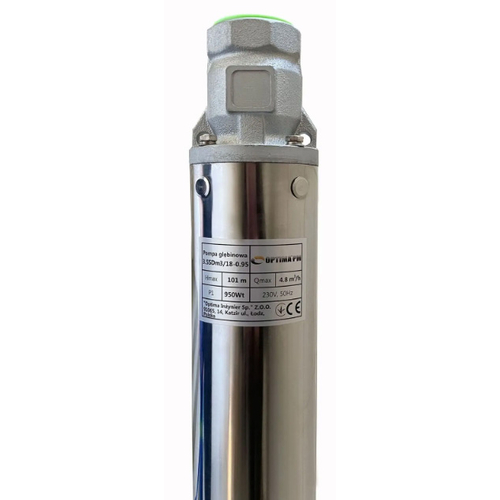 Свердловинний насос 3,5" Optima PM 3,5SDm3/18, 0.95 кВт, 112 м, 1~230В, кабель 15 м (000019678)