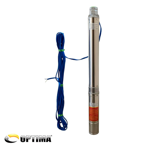 Свердловинний насос 3,5" Optima PM 3,5SDm3/18, 0.95 кВт, 112 м, 1~230В, кабель 15 м (000019678)