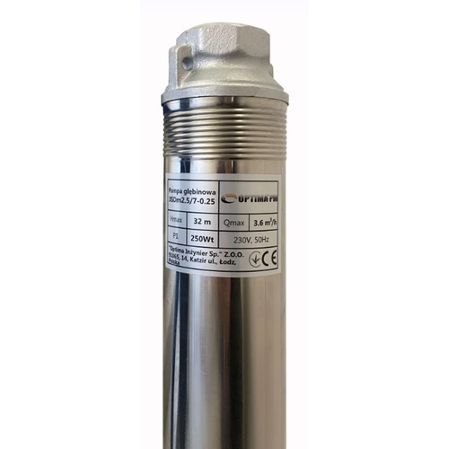 Скважинный насос 3" OPTIMA PM 3SDm2.5/7, 0.25 кВт, 35 м, 1~230В, кабель 1,5 м (000017610)