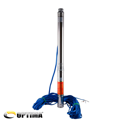 Свердловинний насос 3" OPTIMA PM 3SDm2.5/15, 0.55 кВт, 65 м, 1~230В, кабель 40 м (000021404)