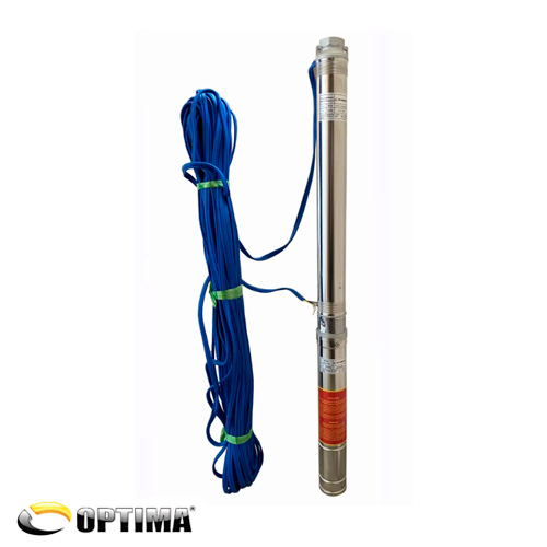 Скважинный насос 3" OPTIMA PM 3SDm2.5/15, 0.55 кВт, 65 м, 1~230В, кабель 50 м (000019659)