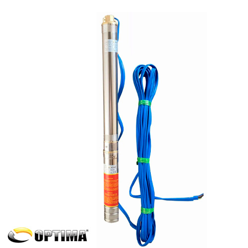 Скважинный насос 3" OPTIMA 3SDm1.8/15, 0.37 кВт, 61 м, пульт, кабель 40 м (000020697)