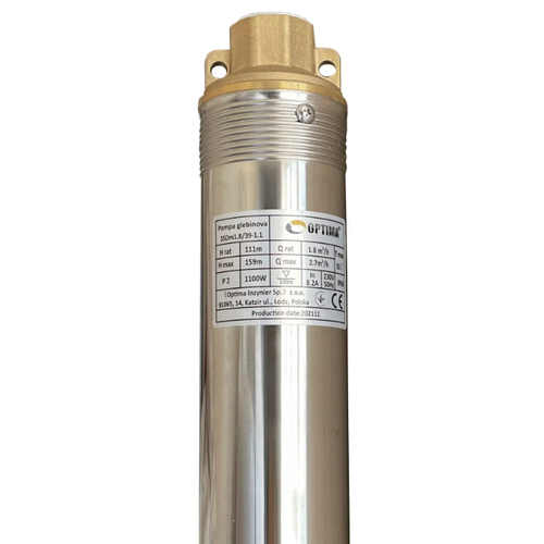 Свердловинний насос 3" OPTIMA 3SDm1.8/39, 1.1 кВт, 159 м, пульт, кабель 75 м (000021403)
