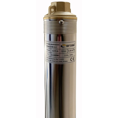 Скважинный насос 3" OPTIMA 3SDm2.5/28, 1.1 кВт, 117 м, пульт, кабель 15 м (000008351)