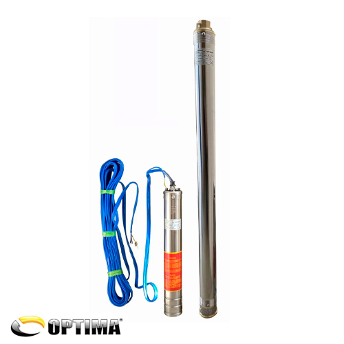 Скважинный насос 3" OPTIMA 3SDm2.5/30, 1.1 кВт, 124 м, пульт, кабель 15 м (000014125)