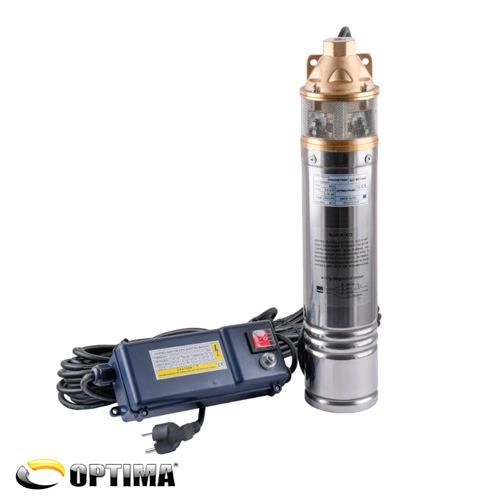 Насос свердловинний вихровий OPTIMA 4SKm100 PRIME 0.75 кВт + кабель 20м + пульт (000023374)
