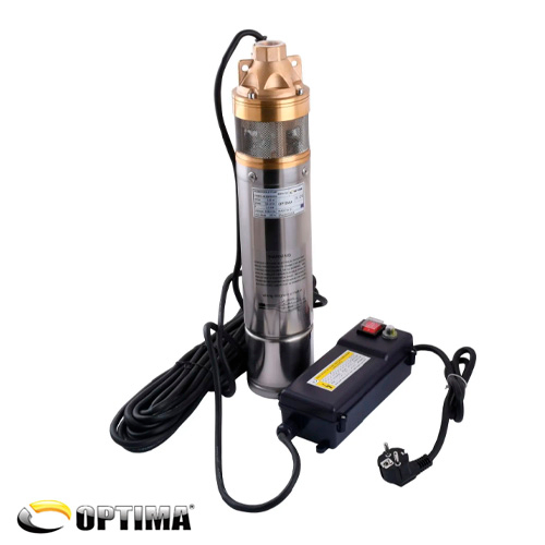 Насос свердловинний вихровий OPTIMA 4SKm150 1.1 кВт + кабель 15м + пульт (000019055)