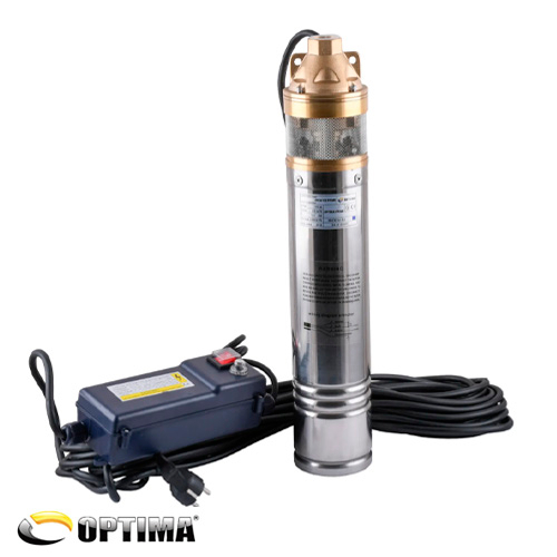 Насос скважинный вихревой OPTIMA 4SKm150 PRIME 1.1кВт + кабель 20м + пульт (000023375)