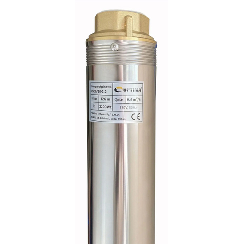 Скважинный насос OPTIMA 4SD 6/20, 2.2 кВт, 126 м, 3-х фазный (000015594)