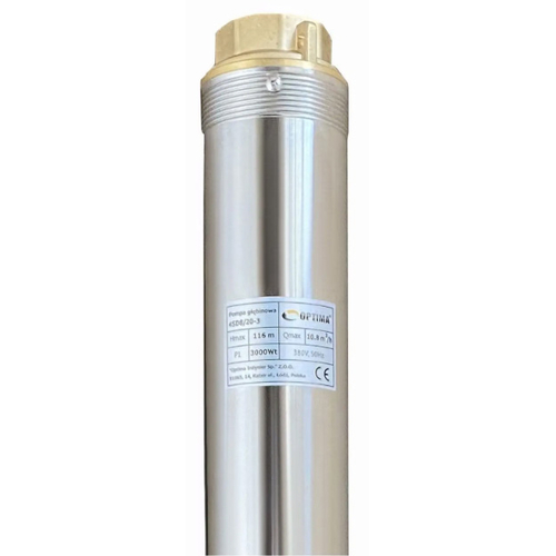 Скважинный насос OPTIMA 4SD 8/20, 3.0 кВт, 116 м, 3-х фазный (000011688)