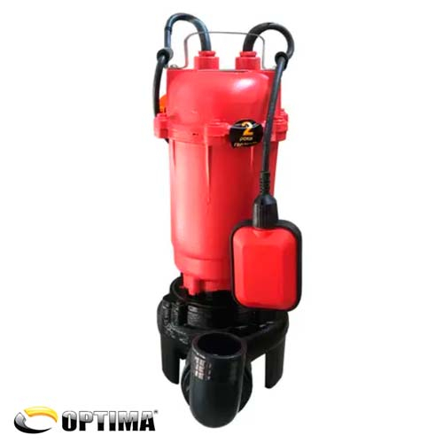 Фекальный насос с режущим механизмом Optima WQ10-12G, 1.3 кВт, 1~230В