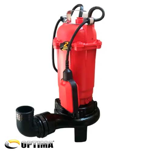 Фекальный насос с режущим механизмом Optima WQ10-12G, 1.3 кВт, 1~230В