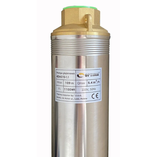 Скважинный насос OPTIMA 4SDm3/15, 1.1 кВт, 109 м, пульт, кабель 15 м (000014132)