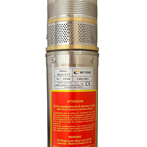 Скважинный насос OPTIMA 4SDm3/6, 0.37 кВт, 44 м, пульт, кабель 25 м (000023126)