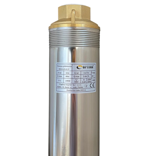 Свердловинний насос OPTIMA 4SDm3/6, 0.37 кВт, 44 м, пульт, кабель 15 м (000014140)