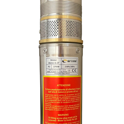 Свердловинний насос OPTIMA 4SDm3/6, 0.37 кВт, 44 м, пульт, кабель 15 м (000014140)