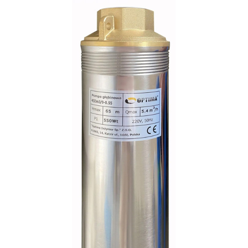 Скважинный насос OPTIMA 4SDm3/9, 0.55 кВт, 65 м, пульт, кабель 15 м (000014136)