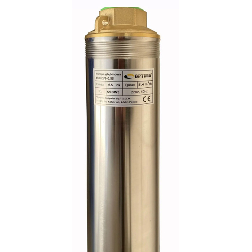 Скважинный насос OPTIMA 4SDm3/9, 0.55 кВт, 65 м, пульт, кабель 30 м (000014137)