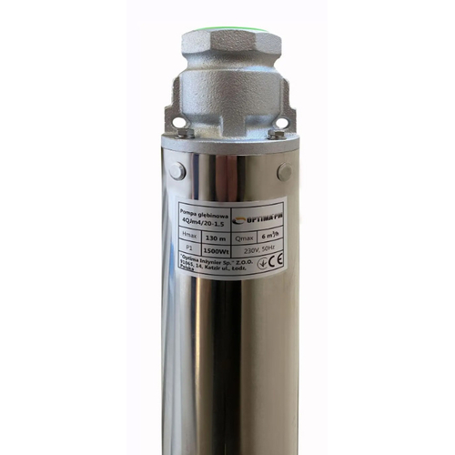 Насос скважинный OPTIMA PM 4QJm4/20, 1.5 кВт, 150 м, кабель 1,5 м (000017628)