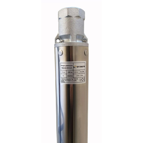 Насос скважинный OPTIMA PM 4QJm6/18, 1.8 кВт, 110 м, кабель 2 м (000017633)