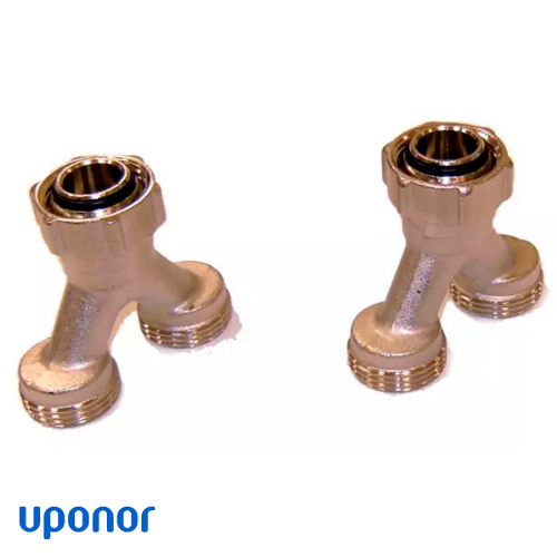 Трійник Y-подібний під євроконус Uponor 2xG3/4-3/4"Euro комплект 2 шт (1005675)