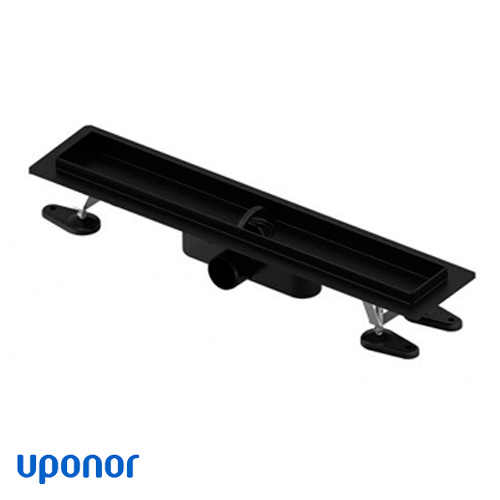 Душовий канал 60 см Uponor Aqua Ambient | чорний | без решітки (1136402)
