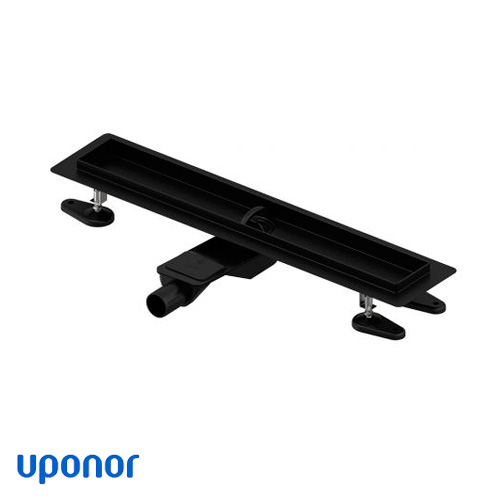 Душовий канал 100 см Uponor Aqua Ambient | чорний | без решітки (1136416)