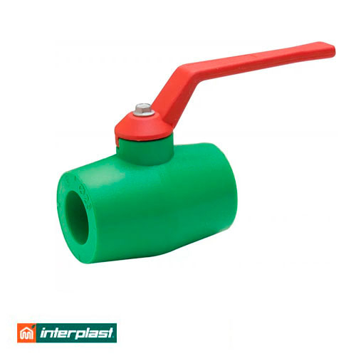 Кран поліпропіленовий 40 мм Interplast PPR Green (700370040)