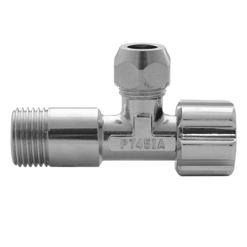 Кран вентильный сантехнический Albertoni 1/2"-3/8" угловой (С406281)