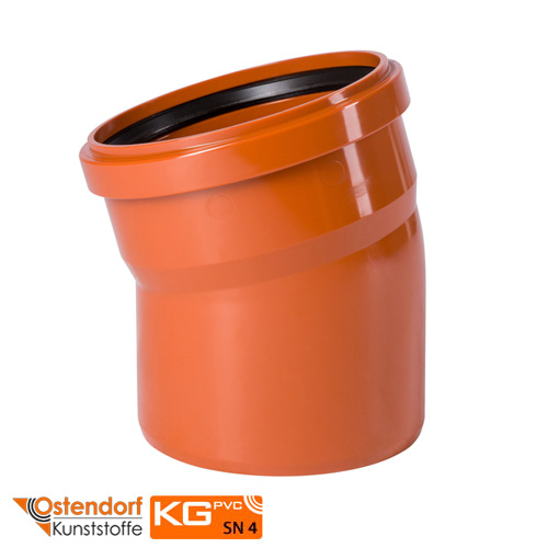 Коліно 315х15° Ostendorf KG ПВХ (225200)