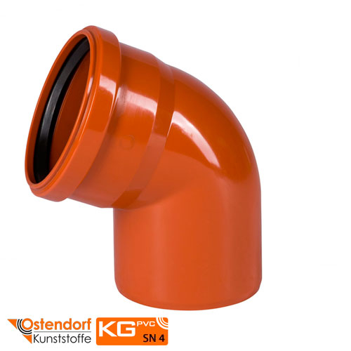 Колено 160х67° Ostendorf KG ПВХ (222230)