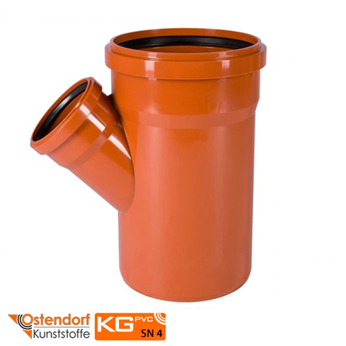 Тройник 400/250х45° Ostendorf KG ПВХ (226320)