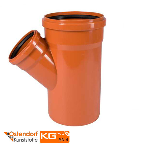 Тройник 500/400х45° Ostendorf KG ПВХ (227310)