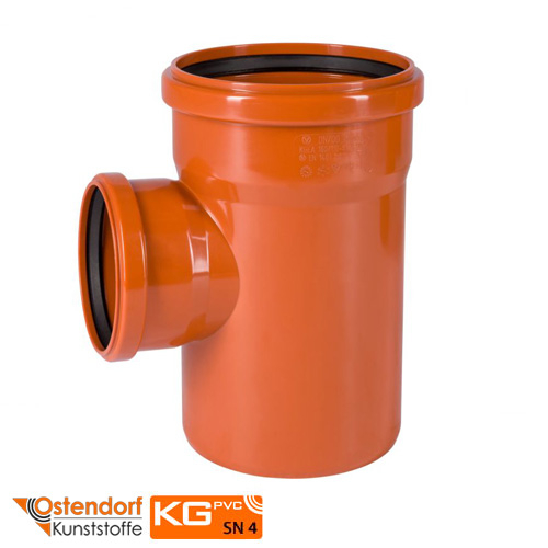 Тройник 250/160х87° Ostendorf KG ПВХ (224420)