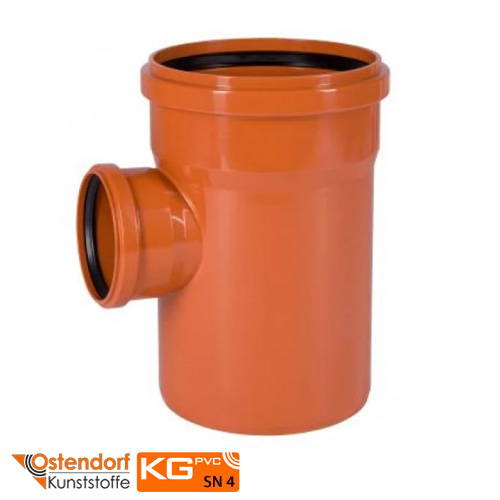 Тройник 200/110х87° Ostendorf KG ПВХ (223430)