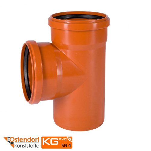 Тройник 200/200х87° Ostendorf KG ПВХ (223400)