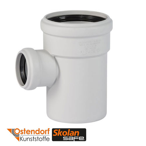 Тройник Ostendorf Skolan бесшумный 87° 110/58 мм