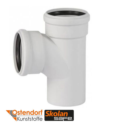 Тройник Ostendorf Skolan бесшумный 87° 110/110 мм