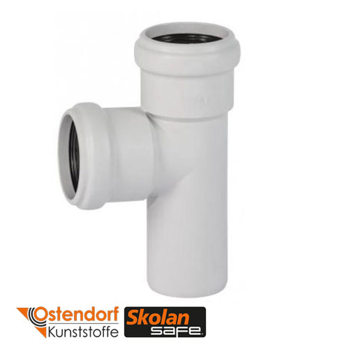 Тройник Ostendorf Skolan бесшумный 87° 58/58 мм