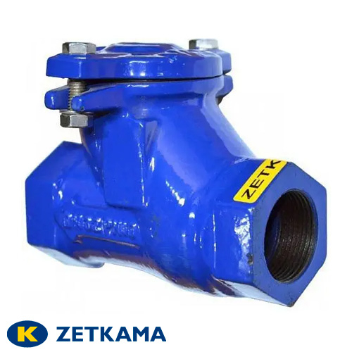 Клапан обратный шаровый муфтовый Zetkama 401B 2 1/2" Ду 65
