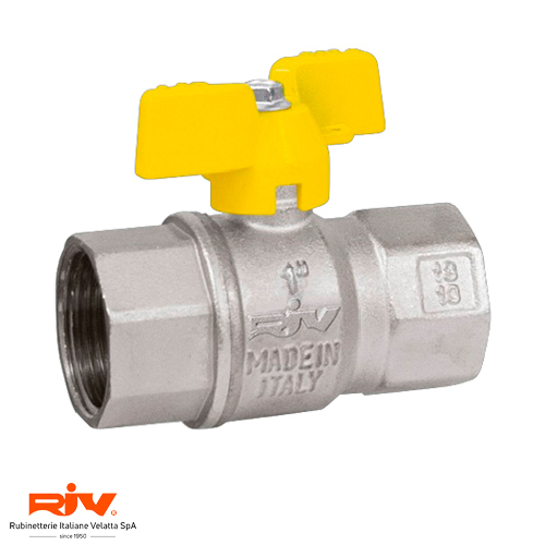 Кран кульовий газовий RIV 7104 DerbyGas 1" DN 25 PN 32 (077104000007)